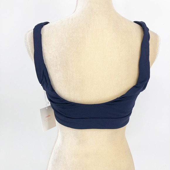 FINAL SALE: ANDIE SWIM Women's The Ventura Swim Top Medium Navy NWT - Picture 6 of 12